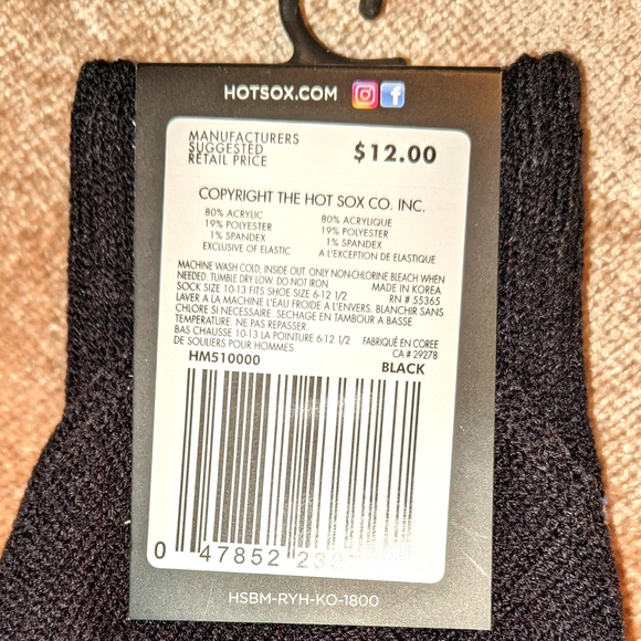 NWT Two Pairs HOTSOX Socks Bundle - Picture 8 of 9